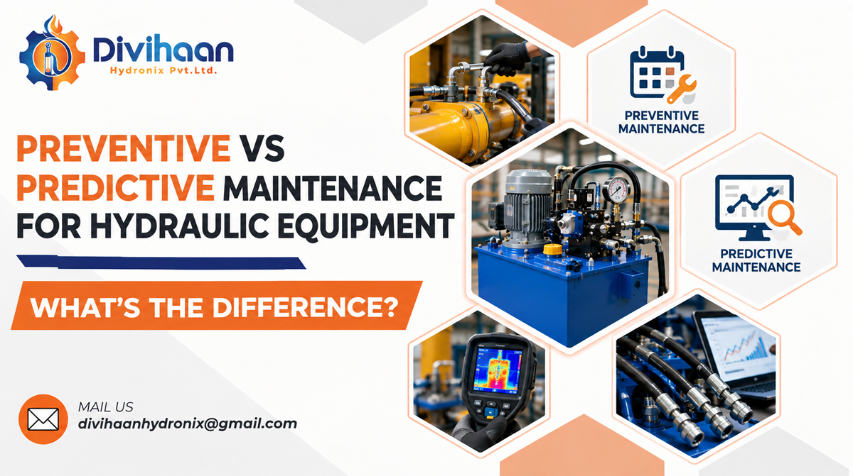 Preventive vs Predictive Maintenance of hydraulic equipments